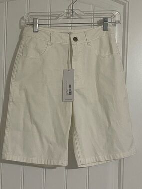 Saturdays New York City Ivory Lockwood Twill short